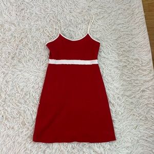 Brandy Melville red and white dress